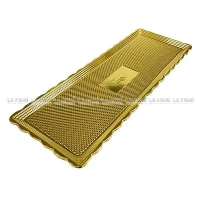 CHAROLA P/PASTEL DORADA (15x40 cm)