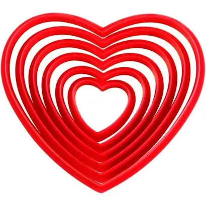 SET CORTADOR CORAZON C/6 PZAS