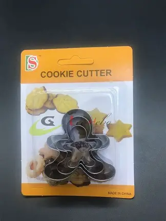 SET CORTADOR NIÑO JENGIBRE C/3 PZAS ACERO INOX