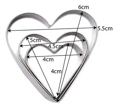CORTADOR CORAZON 3PZ