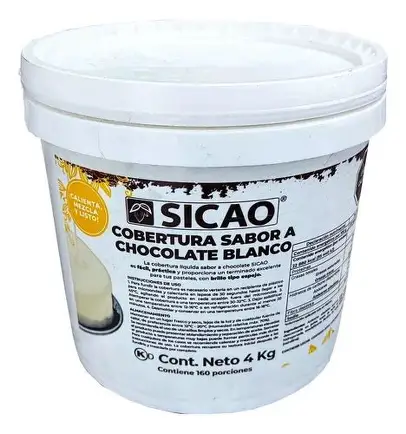 COBERTURA CHOCO BLANCO CUBETA SICAO 4kg