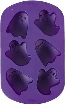 MOLDE SILICON FANTASMAS CON 6 CAVIDADES