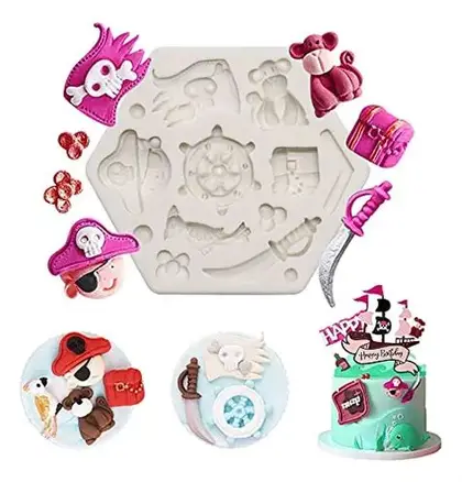 MOLDE P/CHOCOLATE PIRATAS