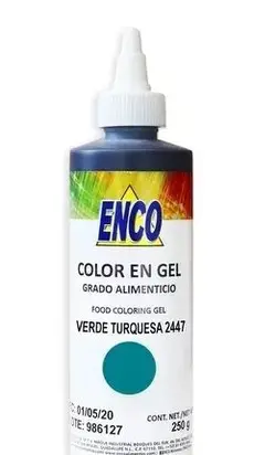 GEL 40g VERDE TURQUEZA ENCO