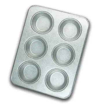 PLACA PARA MUFFIN CON 6 CAVIDADES