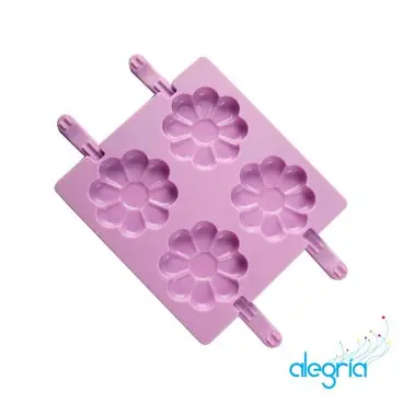 MOLDE SILI LOLLIPOP FLOR  4CAV + 20PALILL