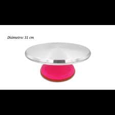 BASE GIRATORIA METAL BASE ROSA Ø31 CM