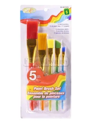 GODETE Y PINCELES 5PZ ALEGRIA