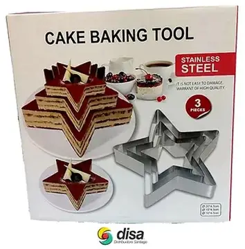 SET CORTADOR ROJO ESTRELLA 3PZ