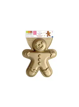 MOLDE SILICON MUÑECO JENGIBRE DORADO