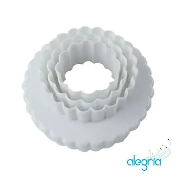 CORTADOR PLASTICO REDONDO BORDE ONDULADO 3PZ