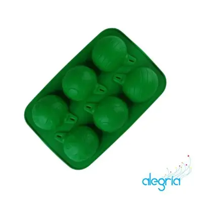 MOLDE SILICON ESFERAS NAVIDAD 6 CAV