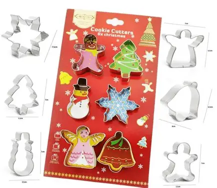 JGO CORTADOR METAL NAVIDAD 6 PZ