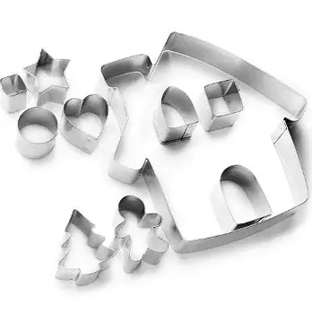 JGO CORTADOR GALLETA CASITA 10 PZ