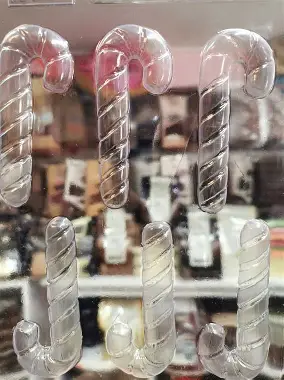 MOLDE HIELO FLOTANTE BASTON NAVIDEÑO