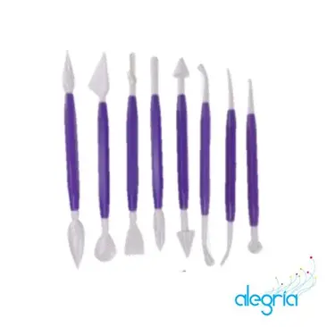 JGO DE HERRAMIENTAS PARA MODELADO 8 PZAS