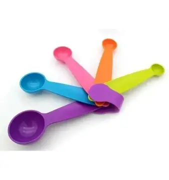 CUCHARA MEDIDORA 5PZ COLORES
