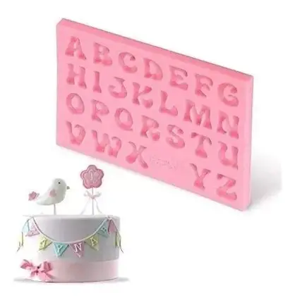 MOLDE LETRAS ROSA MAYUSCULA