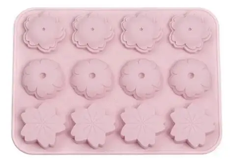 MOLDE SILICON FLORES 12 CAV