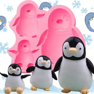 MOLDE SIL PINGÜINO 8CAV