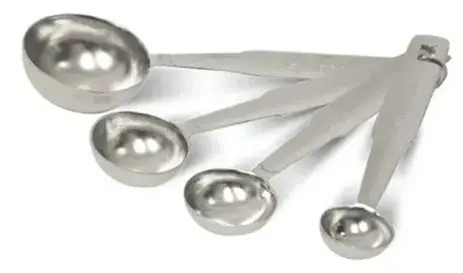 CUCHARA MEDIDORA ACERO 4PZ
