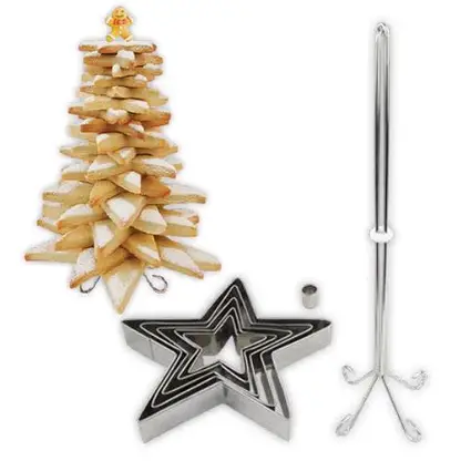 CORTADORES DE GALLETA ARBOL 3D ACERO INOX