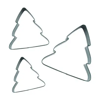 SET DE 3 CORTADORES ARBOL DE NAVIDAD DE ACERO INOX