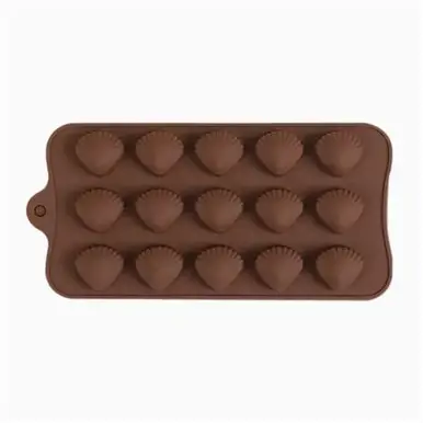 MOLDE SILICON CONCHA 15 CAV