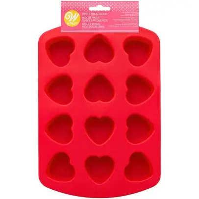 MOLDE SILICON CORAZON PEQUEÑO 12 CAV