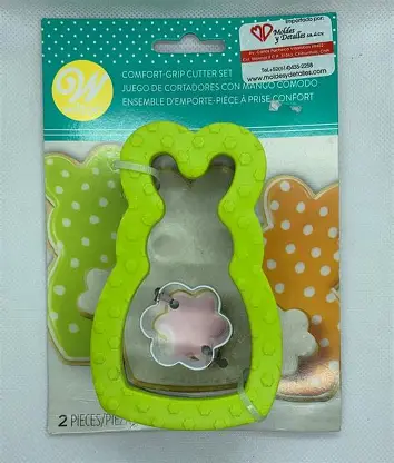 CORTADOR CONEJO Y FLOR C/2 PZAS