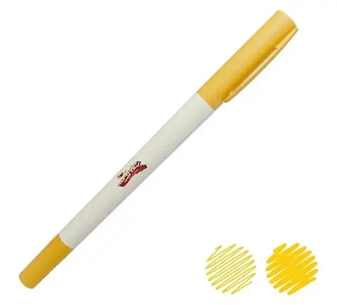 PLUMON DE DOBLE PUNTA COLOR AMARILLO