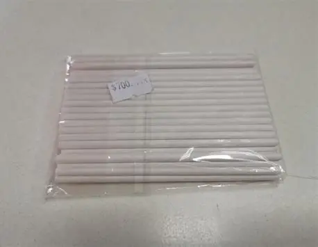 PALITOS PALETA BLANCO 10cm 50PZ