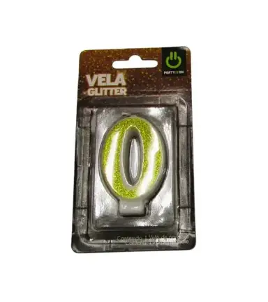 VELA NUMERO 0 DORADO