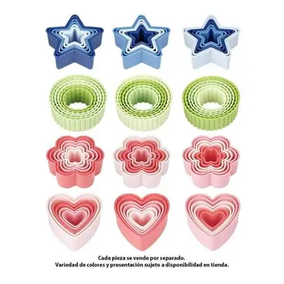 SET CORTADOR GALLETAS 6PZ ROJO