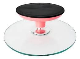 BASE GIRATORIA FIBRA DE CARBONO 30X10CM