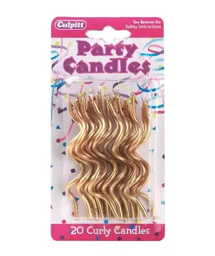 VELA ESPAGUETI ORO 12 PZAS