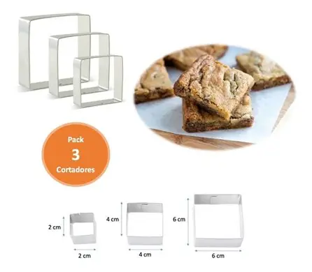 CORTADOR CUADRADO 3PZ XOF
