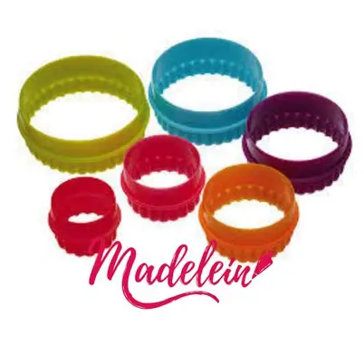 CORTADOR  REDONDO LISO/RIZADO 6PZ CHERRY