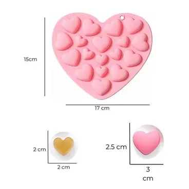 MOLDE SILI CORAZON GELATINA