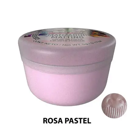 MATIZADOR EN POLVO METALICO ROSA PASTEL 5 G