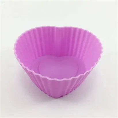 MOLDE SILICON CORAZON LILA