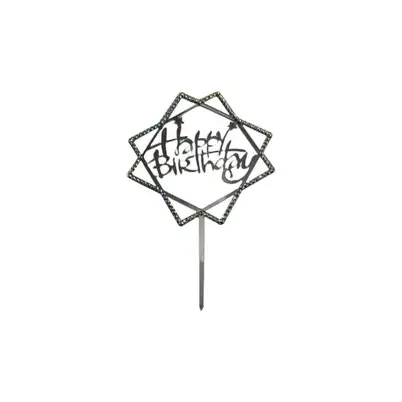 DECO ACRIL HAPPY BIRTHDAY CUADROS PLATA