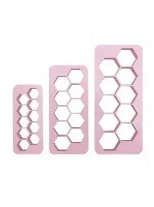 JGO CORTA PLAST PLACA HEXAGONO 3pz