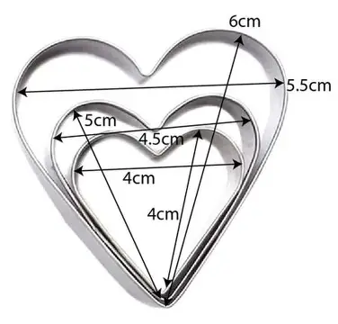 CORTADOR PLASTICO CORAZON