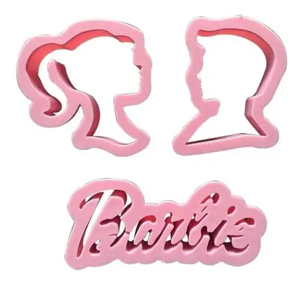 CORTADOR Y MARCADOR DE PLÁSTICO BARBIE