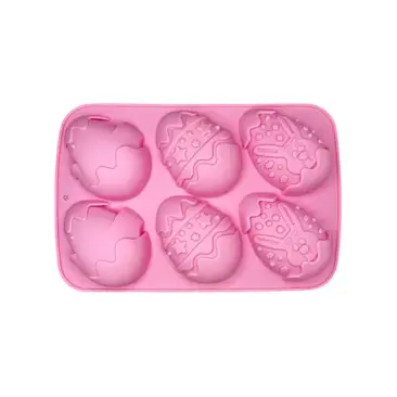 MOLDE SILICON HUEVO PASCUA 6 CAV MEDIANO