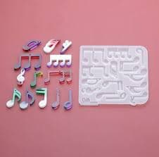 MOLDE SIL NOTAS MUSCALES CHERRY