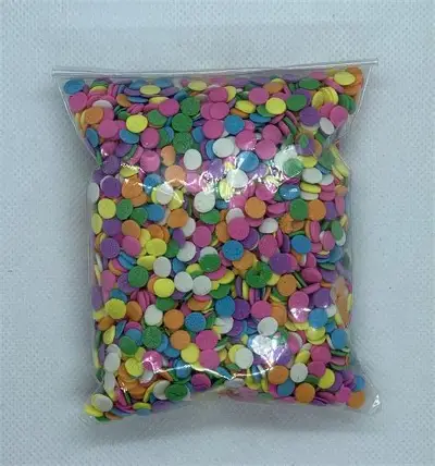 CONFETI REDONDO ROSA MINI 100 GRS