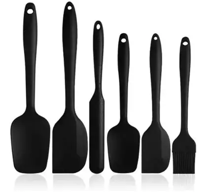 ESPATULA CUCHILLO SILICON NEGRA