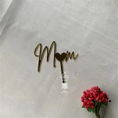 MINI CAKE TOPPER MOM 5PZ